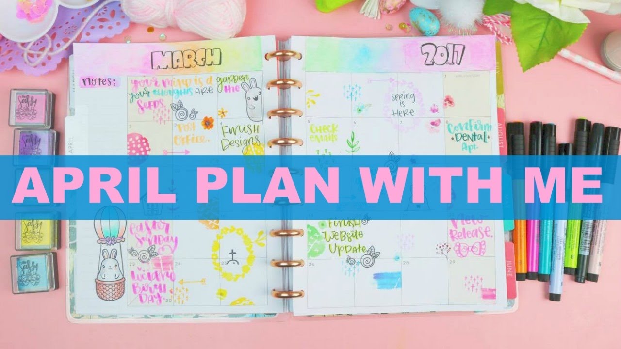 April PWM| Happy Planner| Monthly Spread