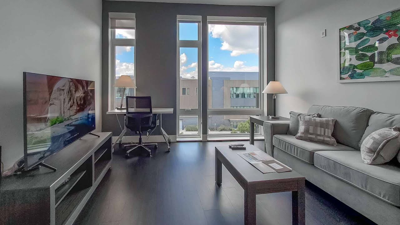A short-term furnished 1-bedroom #311 at Milwaukee's 550 Ultra Lofts