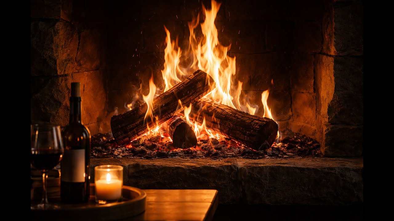 Friday Night Firelight | Cozy Hearth (No Music) | 2 Hours