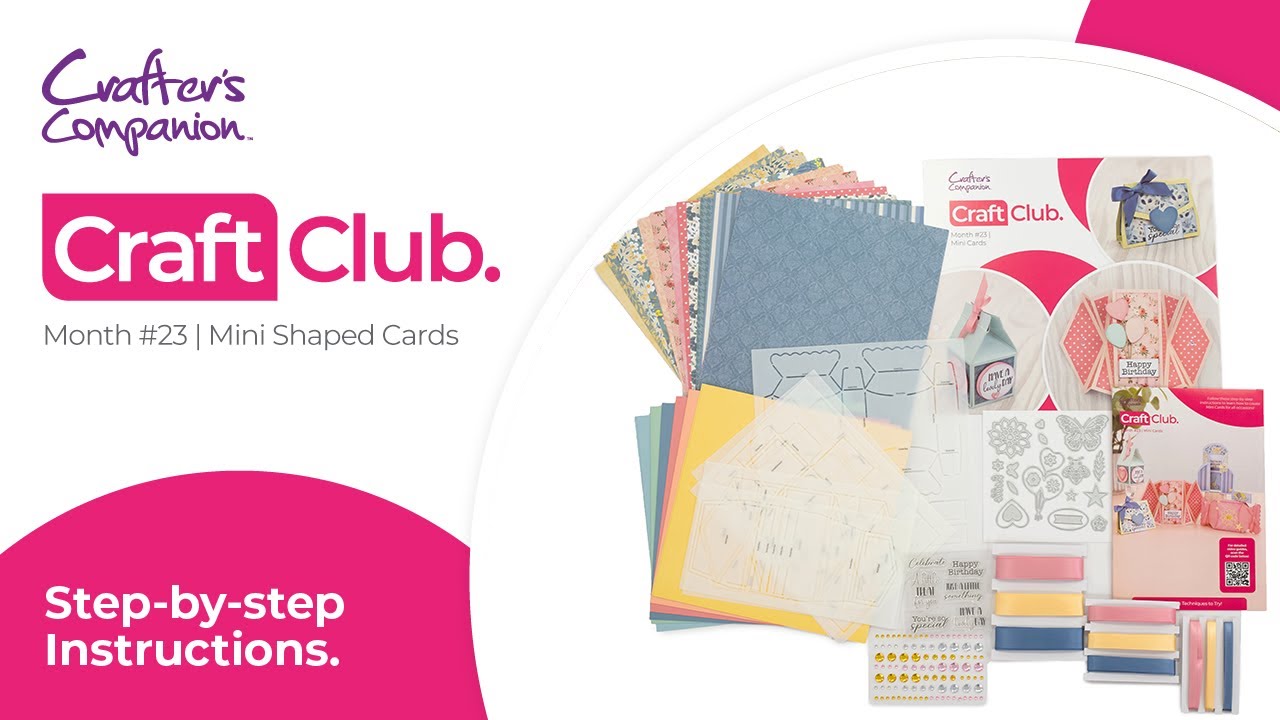 Monthly Craft Club #23: Mini Shaped Cards and Gift Boxes