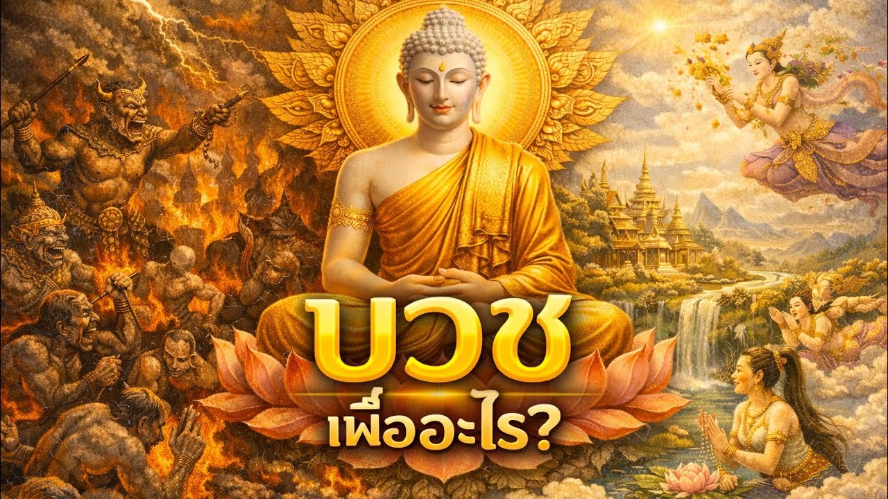 บวชเพื่ออะไร? ตามคำพระพุทธเจ้า | ไม่ใช่บวชแก้บน ไม่ใช่บวชรอสึก
