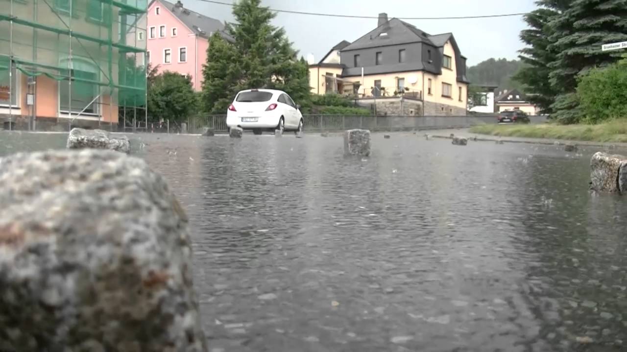 Unwetter Aue - Schwarzenberg