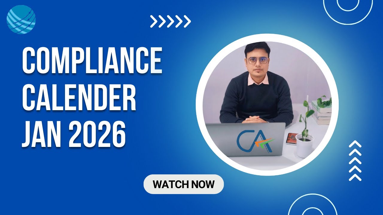 Compliance Calendar January 2026 | Income Tax, GST, PF & ESI Due Dates