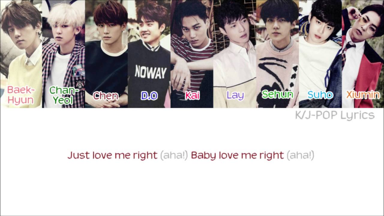 EXO (엑소) - Love Me Right Colour Coded Lyrics (Han/Rom/Eng)