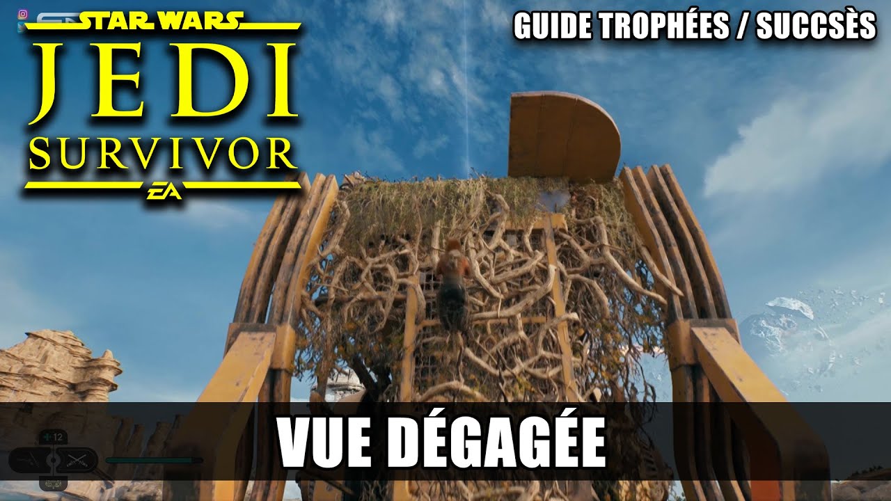 Star Wars Jedi Survivor - Vue dégagée : Point le plus élevé de la Crête de la moisson (Guide 🏆)