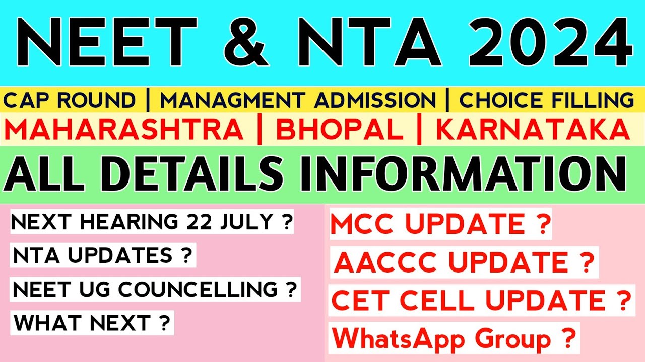 NEET 2024 LATEST UPDATE, NEET-UG COUNCELLING PROCESS 2024, SUPREM COURT NEET UPDATE 2024, MBBS BAMS