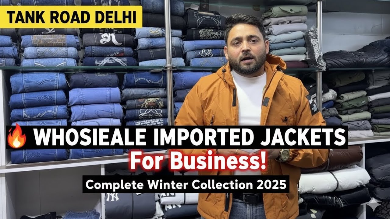 Important jaicket // Tank road delhi // winter collection in 2025 / wholsale market 