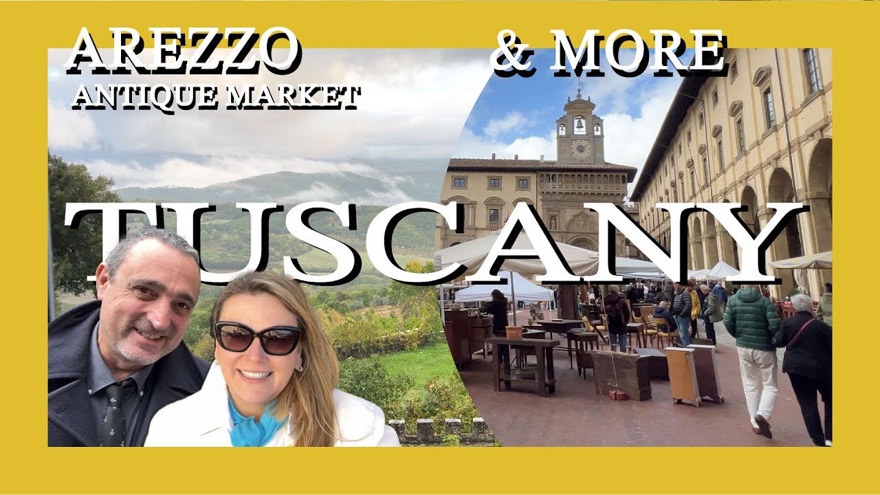 ITALY'S LARGEST ANTIQUE MARKET, AREZZO TUSCANY + ORVIETO + A CASTLE!