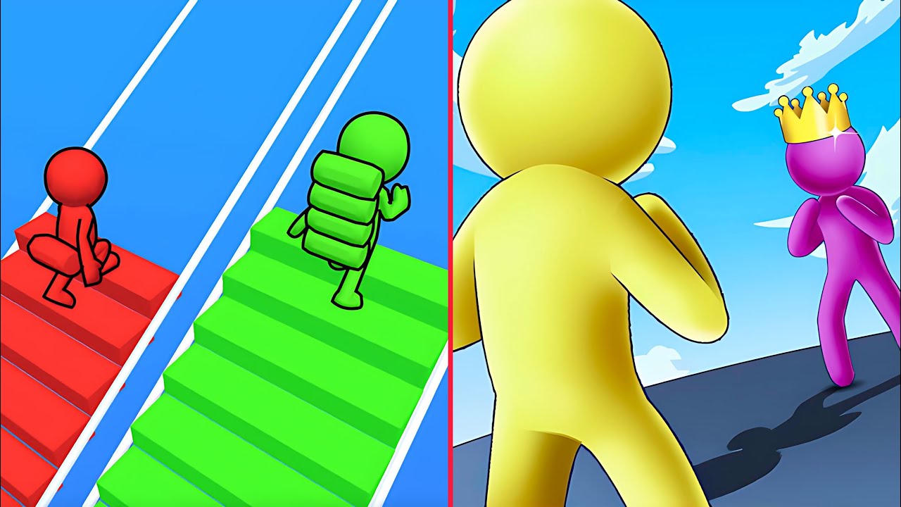 Bridge Race Vs Giant Rush🌈🌈🌈Max Levels Walkthrough TikTok Update Gameplay JY11