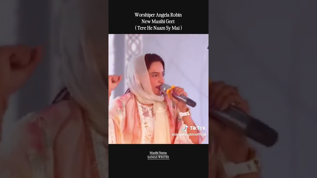 Worshiper Angela Robin New masihi geet tery hi naam sy Ma at Barkat TV 🙏🙏🙏