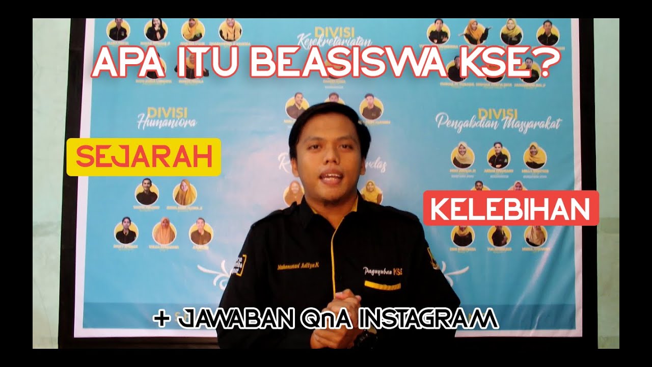 [SOSIALISASI ONLINE BEASISWA KSE ] Pengenalan Yayasan dan Beasiswa KSE youtube