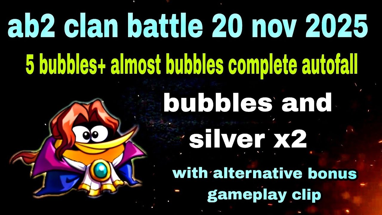 Angry birds 2 clan battle bubbles 5 times used+ bubbles autofall (silver and bubbles x2) #ab2 cvc