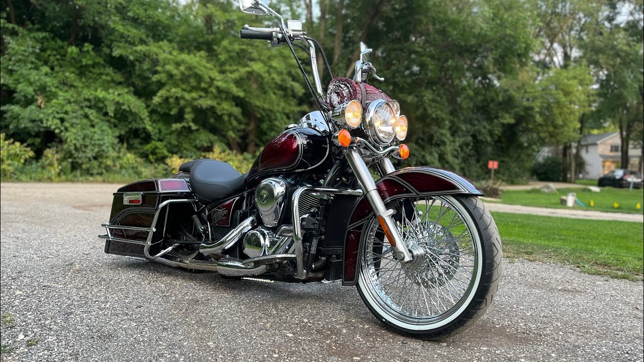 Worlds Cleanest Kawasaki Vulcan Cholo Style Build at Garage XIII