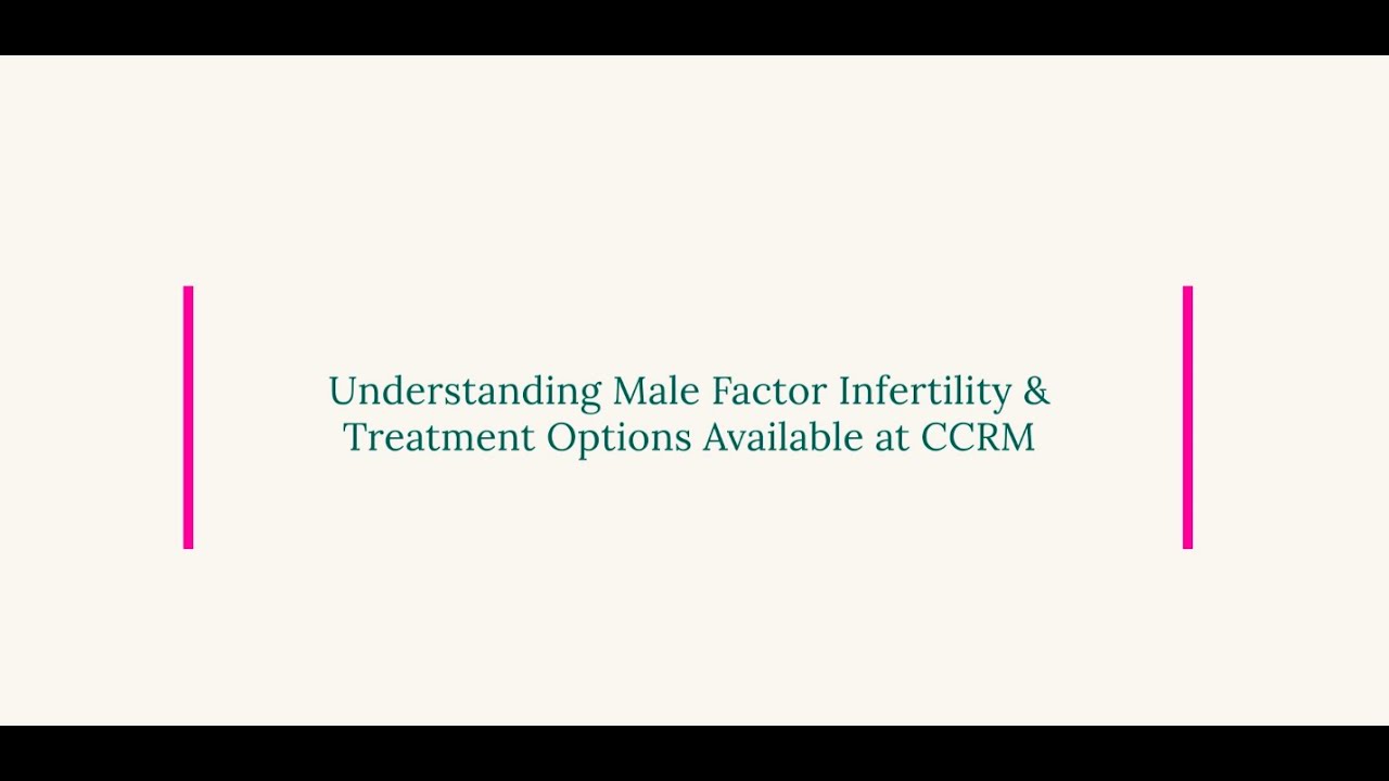 Male infertility treatment options