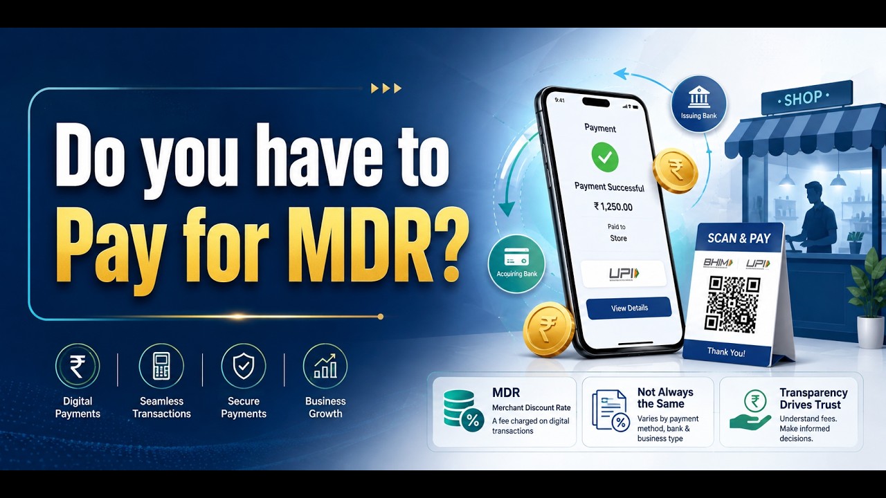 MDR Explained: Do You Have to Pay for MDR on UPI Payments? | Merchant Discount Rate Explained