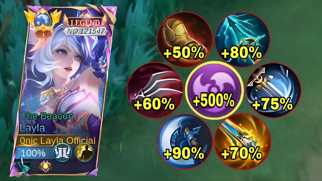 TOP GLOBAL LAYLA FULL ATTACK SPEED BUILD IS SO BROKEN!! ATK SPEED HACK 2026!!! - MLBB