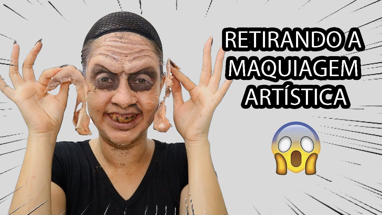 RETIRANDO A MAQUIAGEM ARTÍSTICA - PRÓTESES, LÁTEX E MUITA SLUG!!! - POR KAREN LIMA