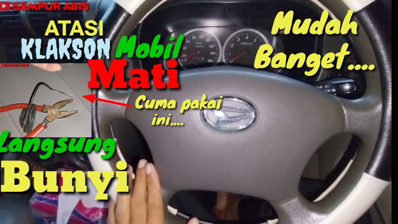 MEMPERBAIKI KLAKSON MOBIL MATI TOTAL‼️ MUDAH DAN SIMPEL @gempurabis9242