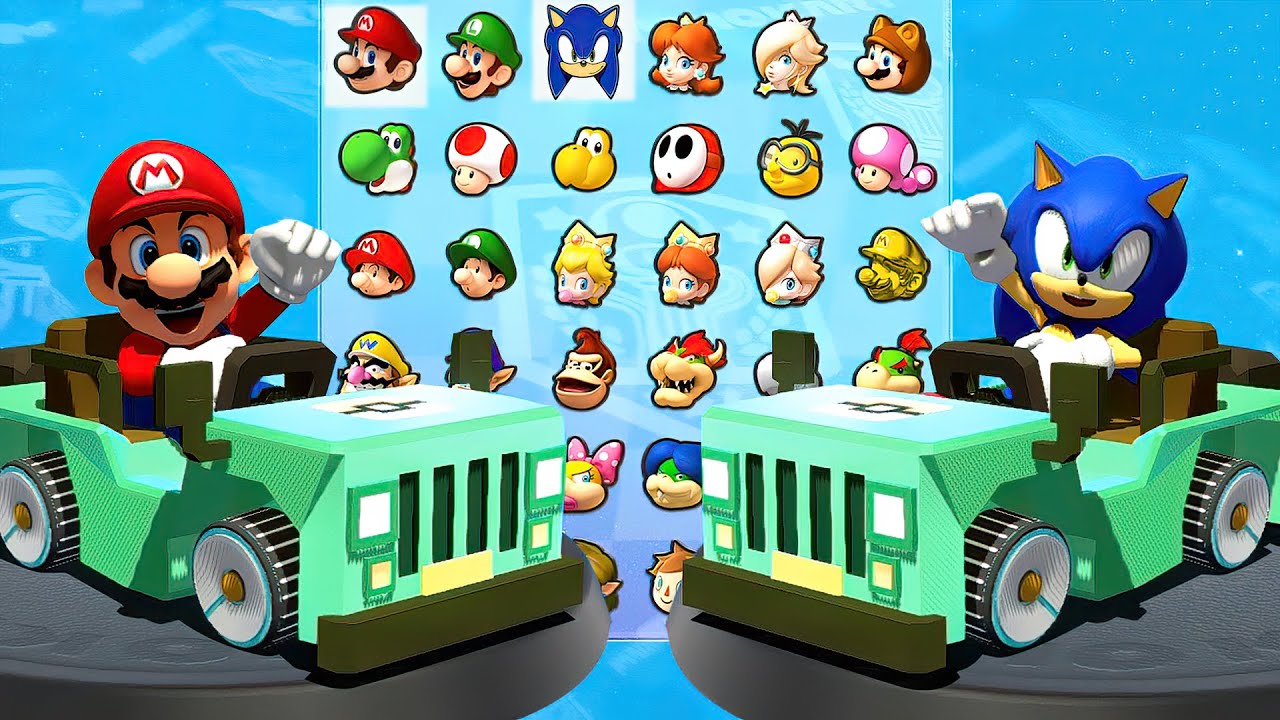Mario Kart 8 Deluxe - Mario, Yoshi, Sonic Drivers Pokemon Quest Jeep