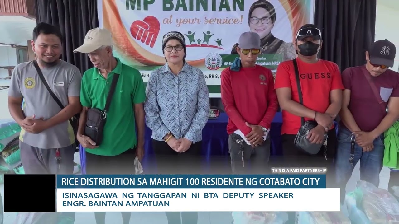 𝐑𝐈𝐂𝐄 𝐃𝐈𝐒𝐓𝐑𝐈𝐁𝐔𝐓𝐈𝐎𝐍 𝐒𝐀 𝐌𝐀𝐇𝐈𝐆𝐈𝐓 𝟏𝟎𝟎 𝐑𝐄𝐒𝐈𝐃𝐄𝐍𝐓𝐄 𝐍𝐆 𝐂𝐎𝐓𝐀𝐁𝐀𝐓𝐎 𝐂𝐈𝐓𝐘
