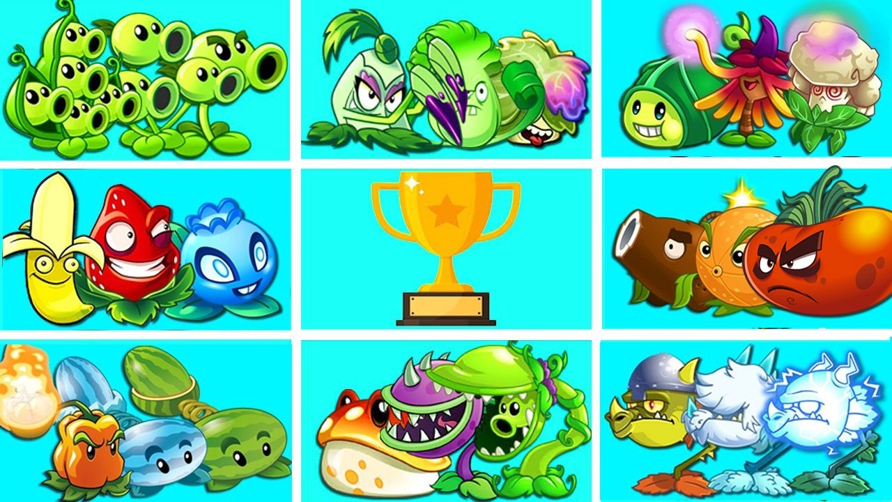 Random 8 Old Team Plants Vs All Zombies Battlez - Who Will Win? - Pvz 2 Tournament