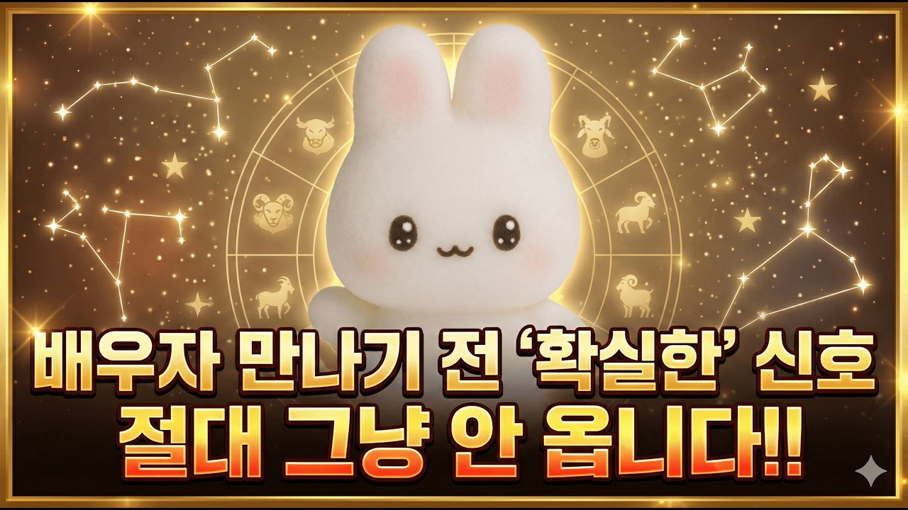 [베딕점성술] 절대 그냥 안 옵니다! 배우자 만나기 전 신호들