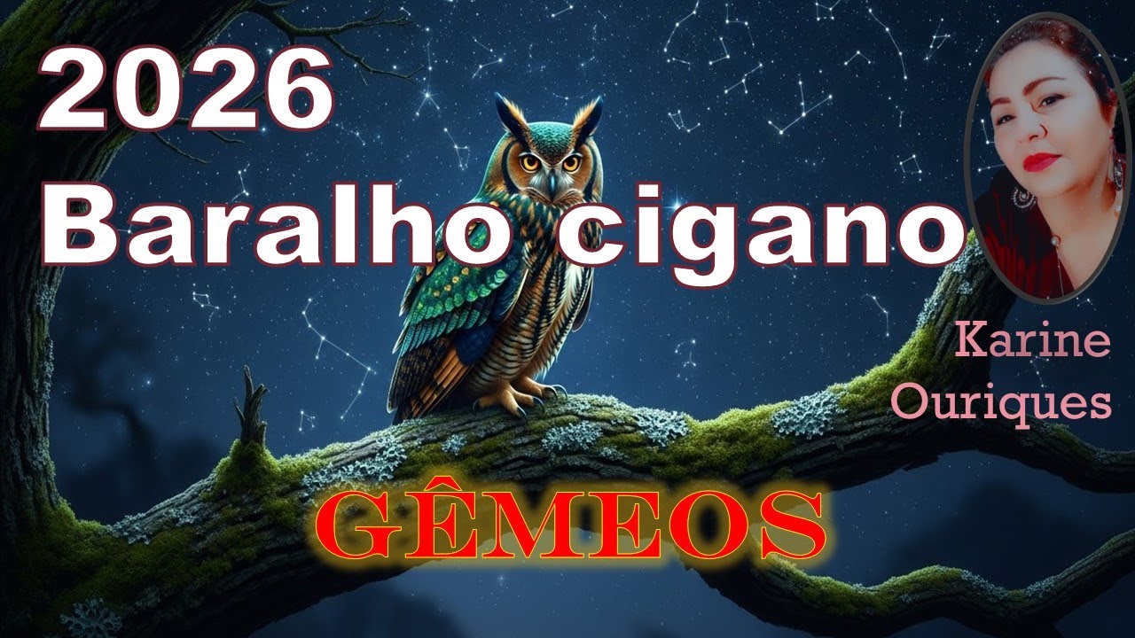 SIGNO DE GÊMEOS Previsões 2026 com Karine Ouriques