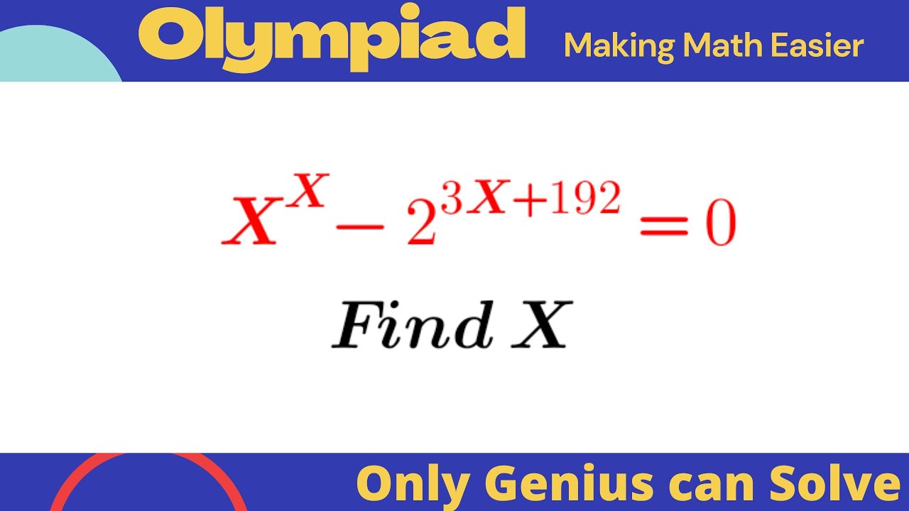 Can YOU Solve This MIND-BENDING Math Olympiad Problem?!