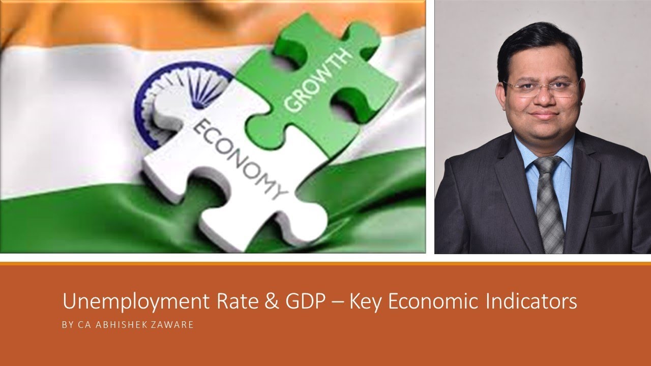 Unemployment Rate and GDP | Key Economic Indicators | By CA Abhishek Zaware | CA Classes In India