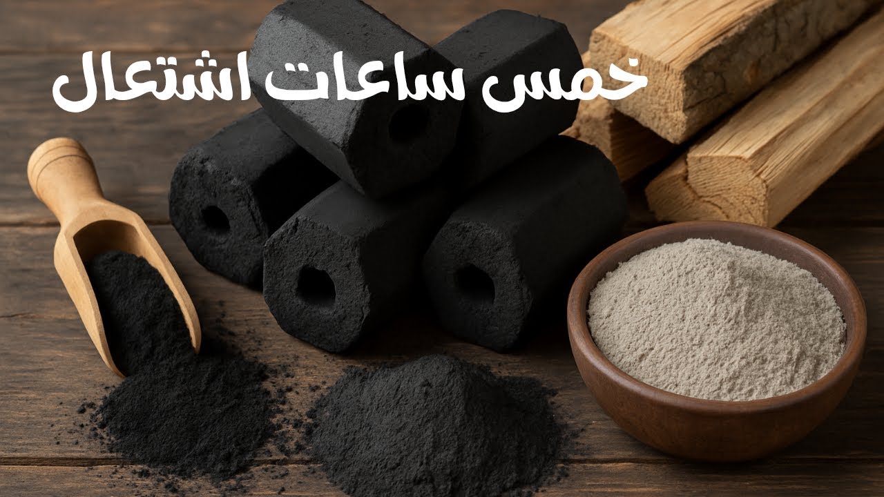 كيف نجعل الفحم يشتعل لخمس ساعات؟ | أسرار الفحم المضغوط طويل الاشتعال