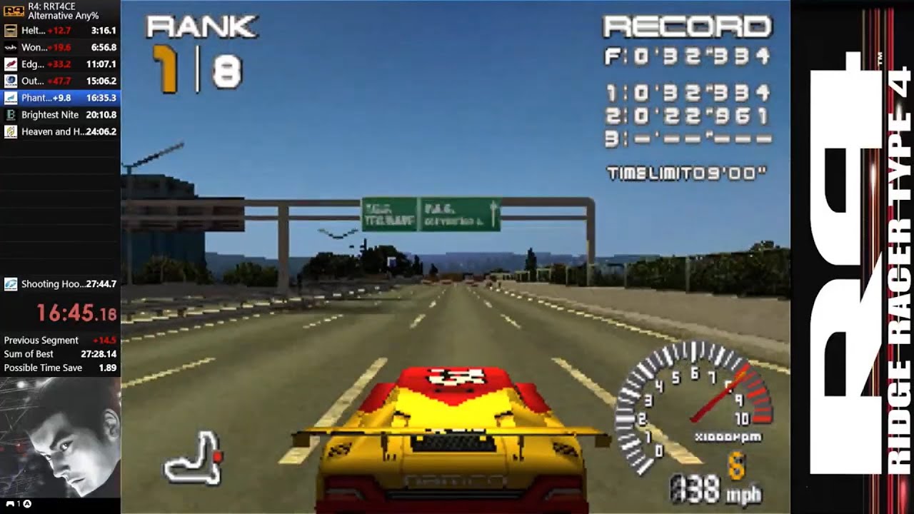 R4: Ridge Racer Type 4 - Alternative Any% with PRC Cavaliere in 29:01.650 (Emulator)