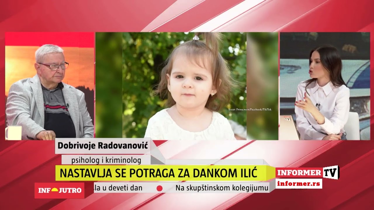 INFO JUTRO - Ukoliko je Dankina majka ovo uradila, verovatno se radi o dogovorenoj otmici!