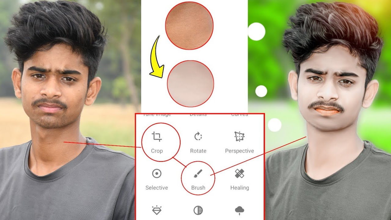Snapseed Hair+White Face Photo Editing | Snapseed Face Smooth Photo Editing | Snapseed Photo Edit