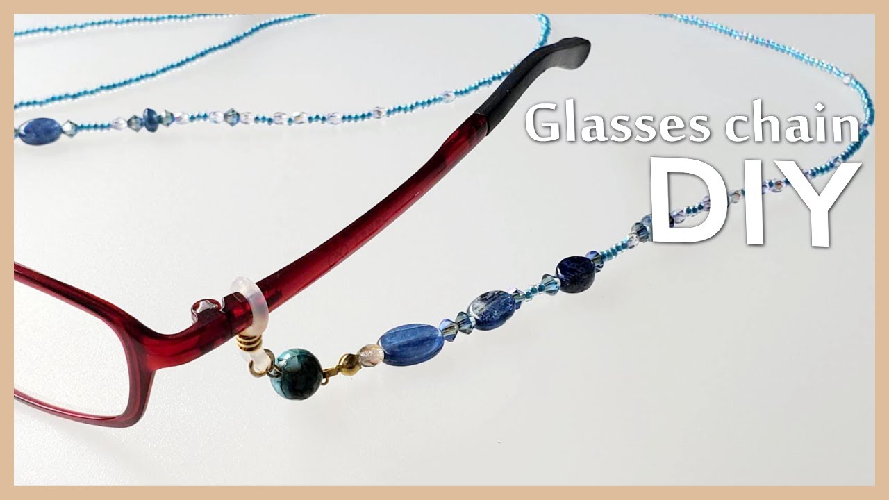 【Glasses chain】簡単 おしゃれなメガネストラップ
