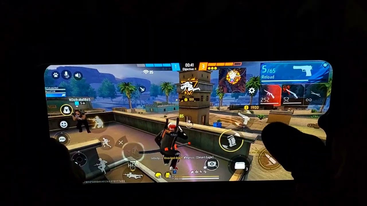 3 finger - 4 finger HUD Best for Mobile Gaming with HEADSHOT and Accuracy 