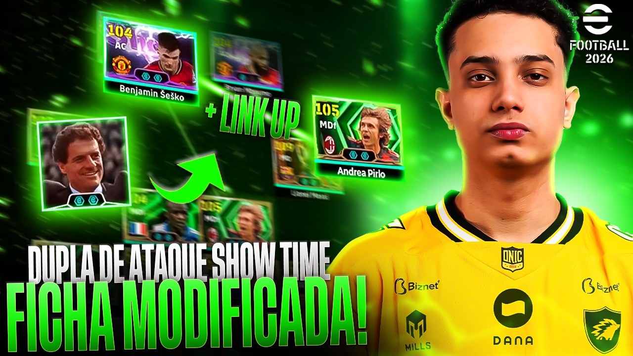MBEUMO & SESKO SHOW TIME COM A FICHA MODIFICADA + LINK-UP no Efootball 2026