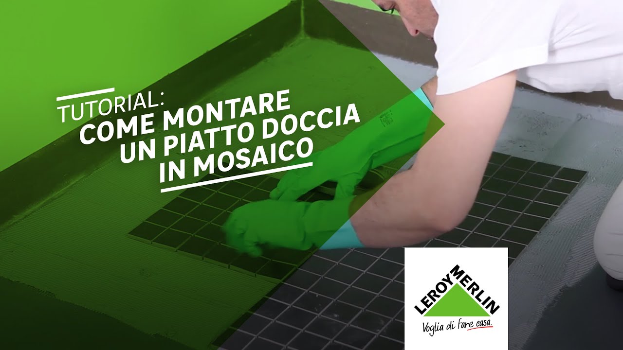 Realizzare un piatto doccia a pavimento con mosaico | Leroy Merlin