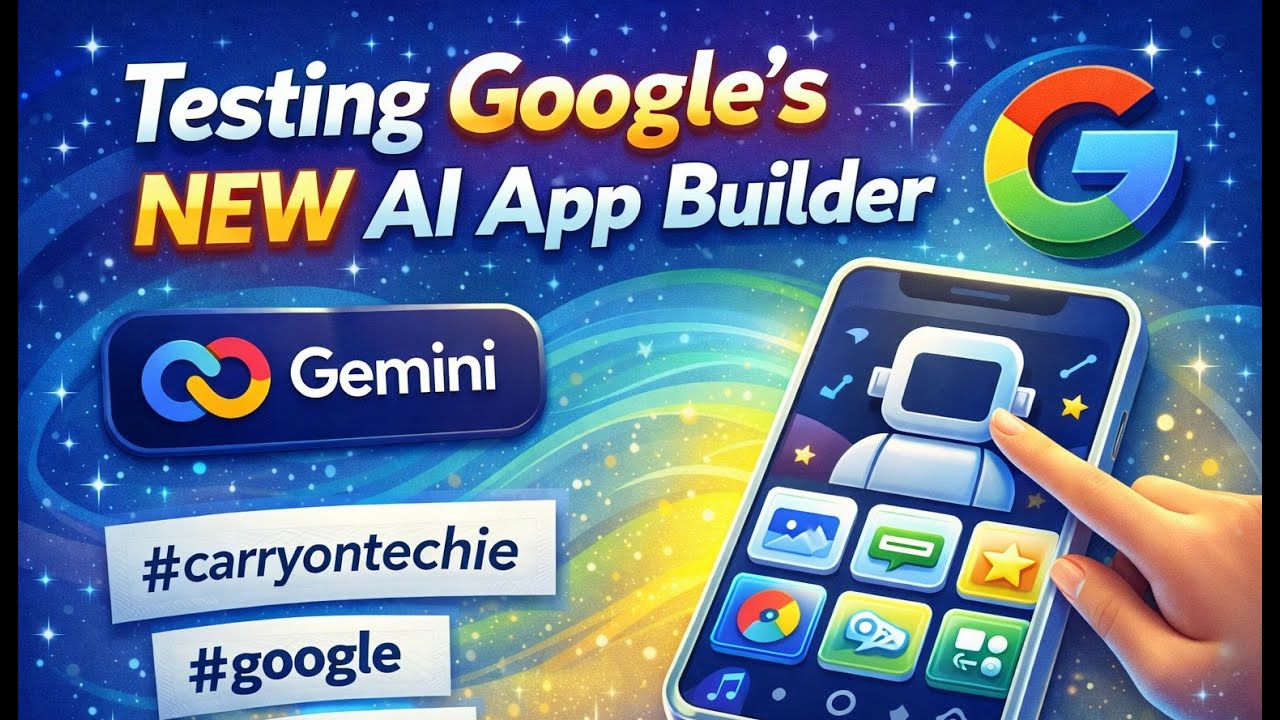 Testing Google New Ai App builder  #carryontechie #google #gemini