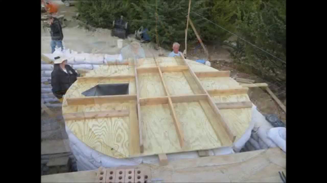 Earthbag Rainwater Cistern