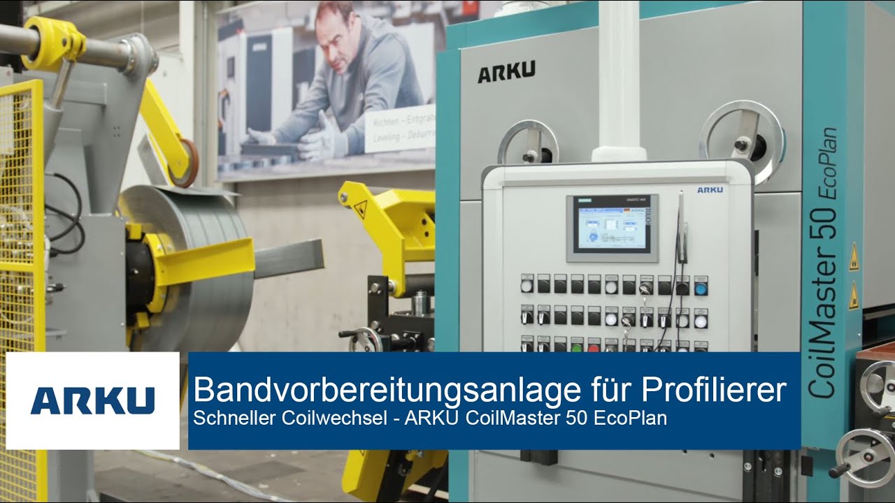 Bandvorbereitungsanlage für Profilierer: Schneller Coilwechsel - CoilMaster 50 EcoPlan.
