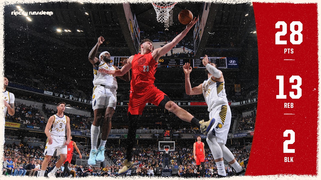 Donovan Clingan Sets New Career-High 28 Points In Win Over Pacers | Trail Blazers | March 18, 2026
