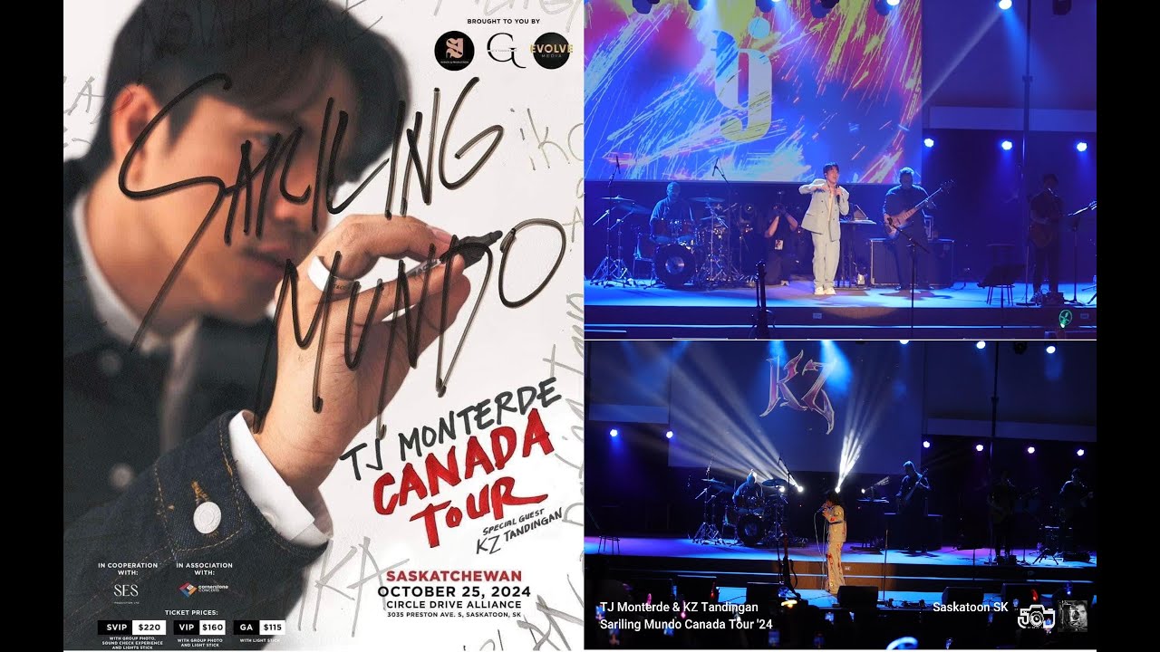 Sariling Mundo Canada Tour 2024 ( Saskatoon Sk) TJ monterde and KZ Tandingan