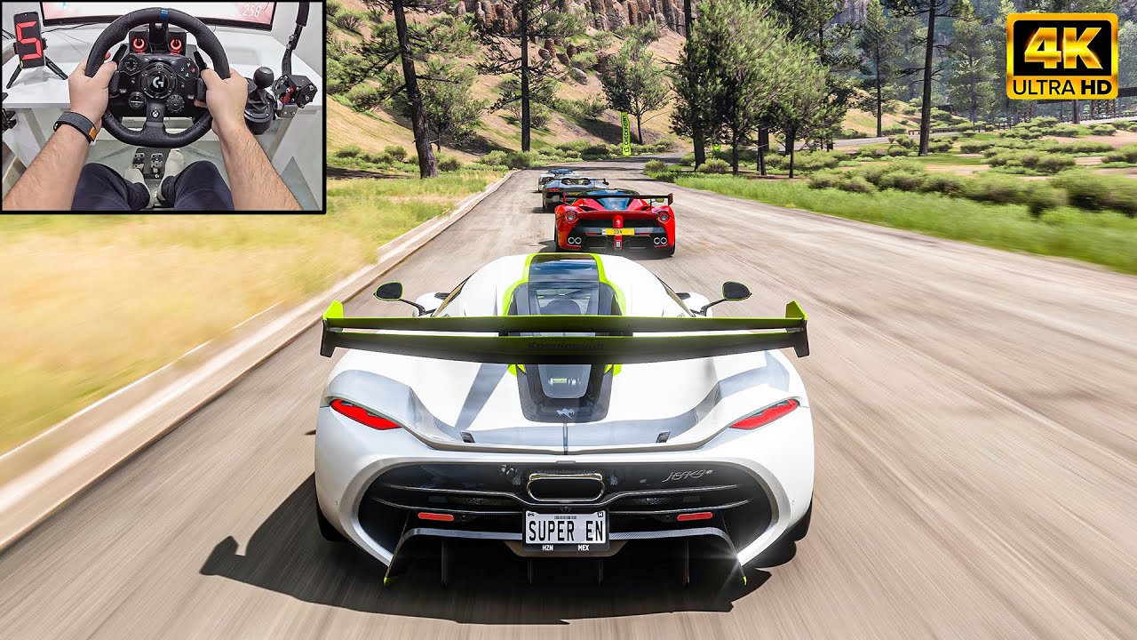 Koenigsegg Jesko 1600HP VS Hypercars - Forza Horizon 5 | Logitech G923 Steering Wheel