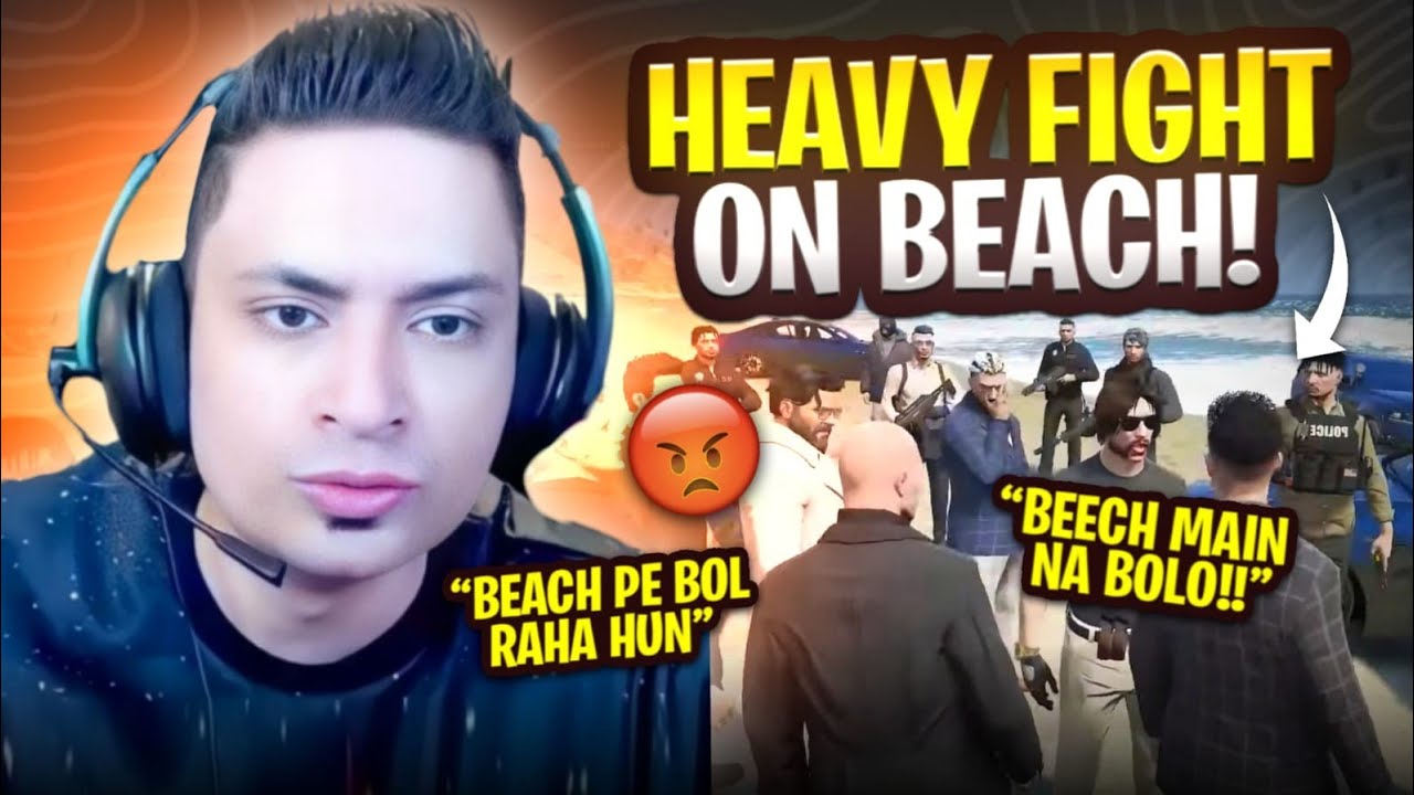 HEAVY FIGHT ON BEACH WITH GANG 😈 GTA 5 GAMEPLAY - MRJAYPLAYS
