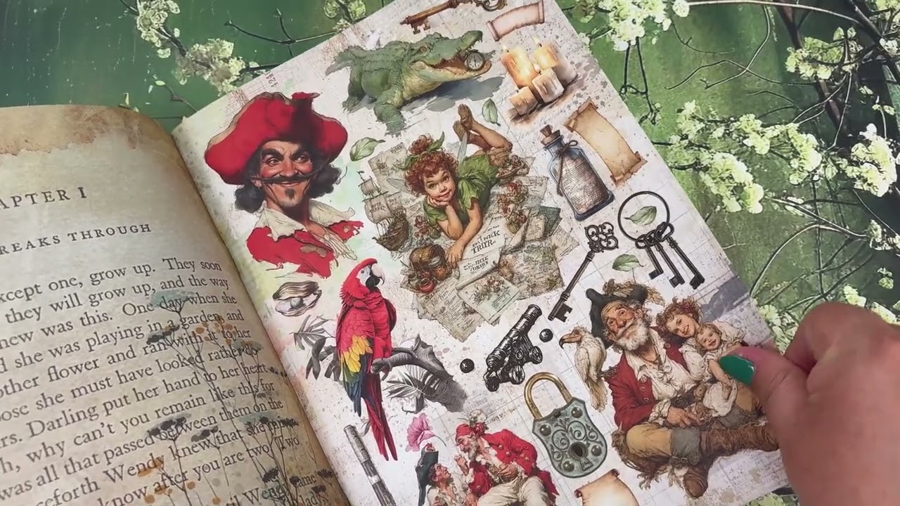 Ciao Bella Paper Junk Journal Ephemera Book Neverland