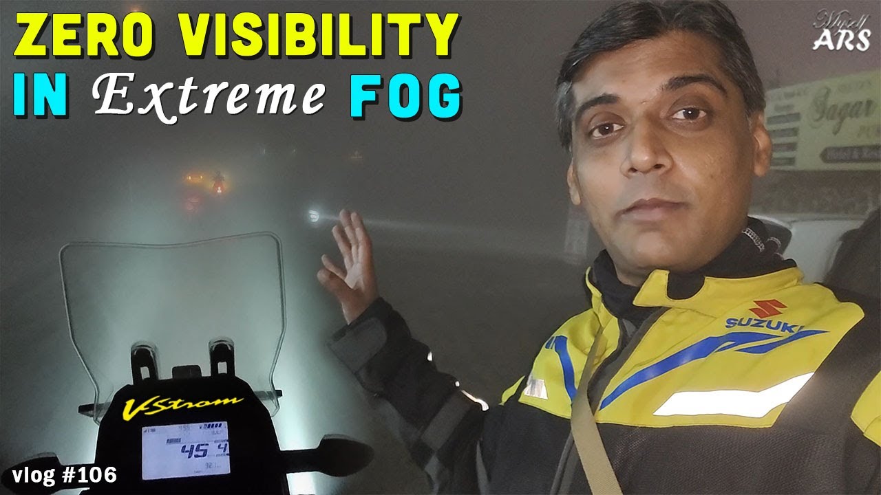 Zero Visibility in Extreme Fog | Suzuki V-Strom | vlog 106 #myselfars #iqoo9t #cason