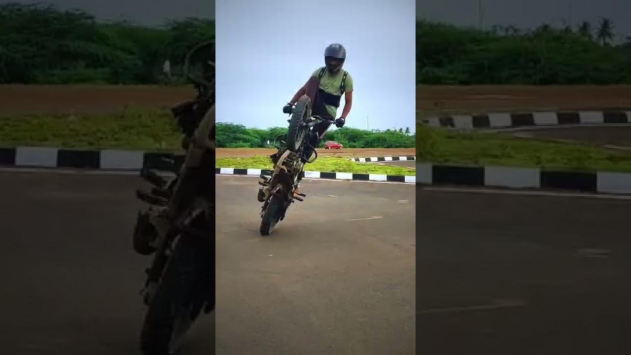 Easy to learn stunt riding #support #shorts #tamil