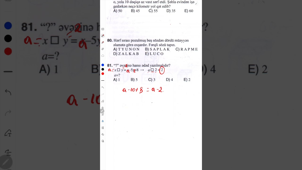 1 DƏQİQƏYƏ HƏLL ET!