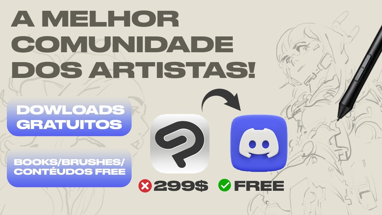 O LUGAR DEFINITIVO PARA EVOLUIR SUA ARTE! (Materiais, Estudos, Networking e CLIP STUDIO PAINT FREE)🎨