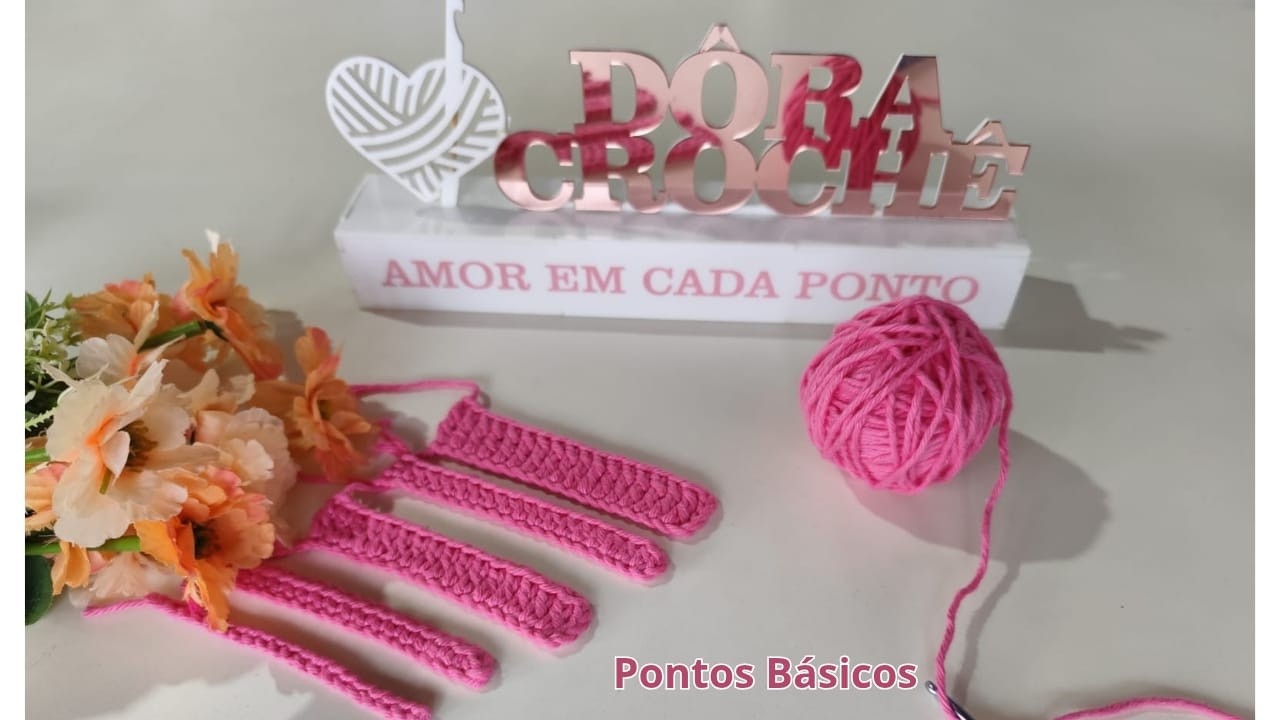 Pontos básicos do crochê 